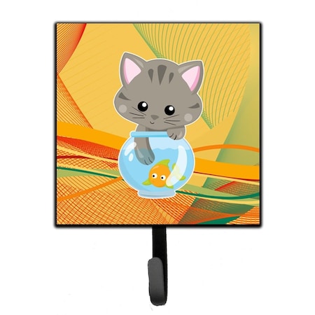 Jensendistributionservices Kitten in the Fish Bowl Leash or Key Holder MI1721255